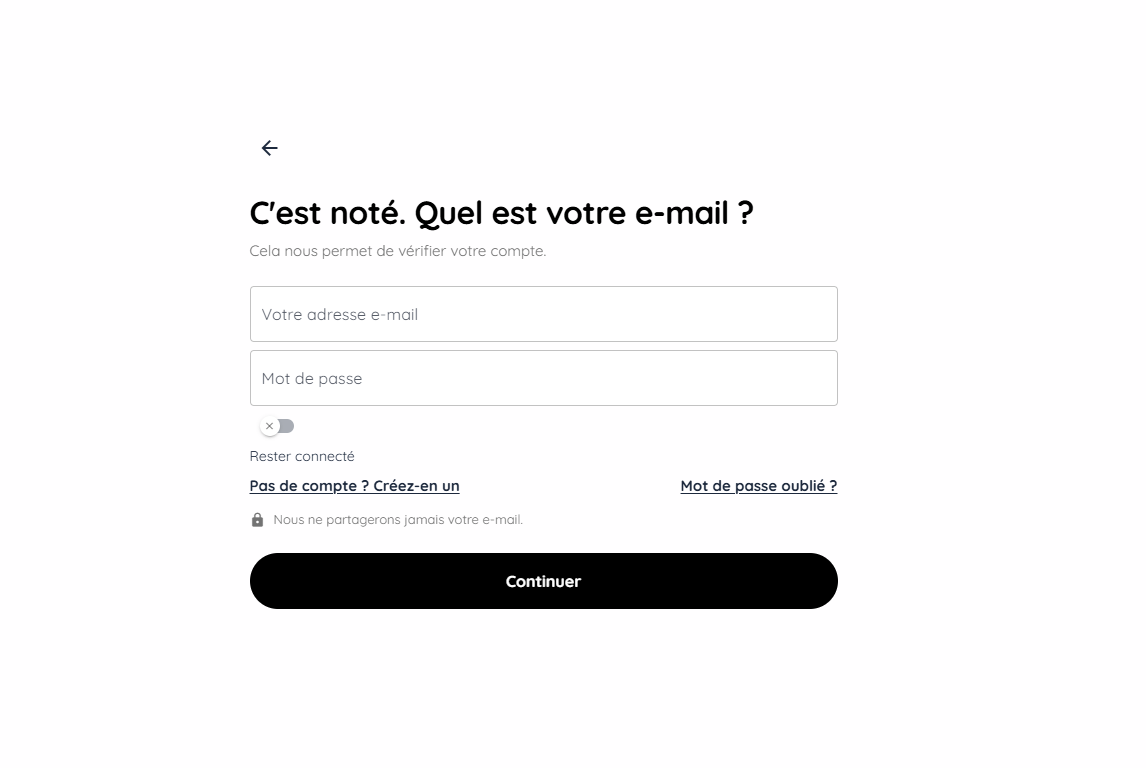 Se connecter à Qupidr (web)