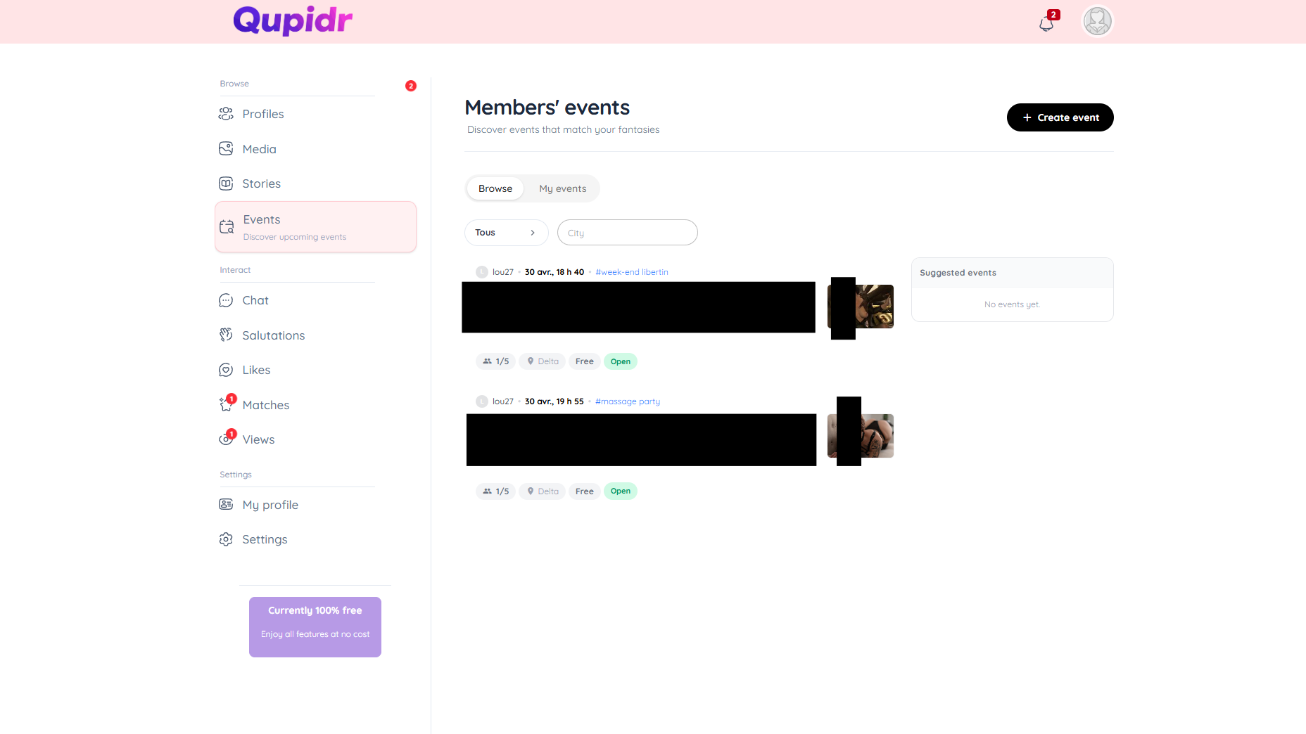 Discover events near you