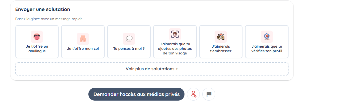 Envoyer une salutation