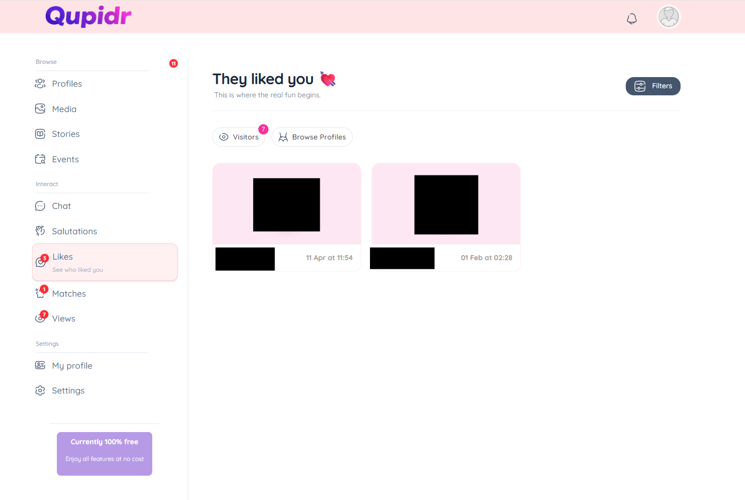 Who liked or viewed you